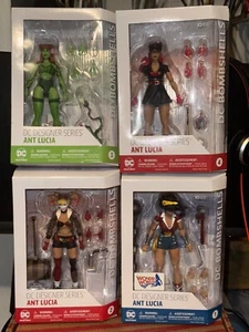 DC BOMBSHELLS ANT LUCIA DESIGNER SERIES X 4 POISON IVY HARLEY WONDER BATWOMAN - Picture 1 of 8