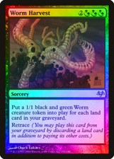 Worm Harvest FOIL Eventide PLD Black Green Rare MAGIC GATHERING CARD ABUGames