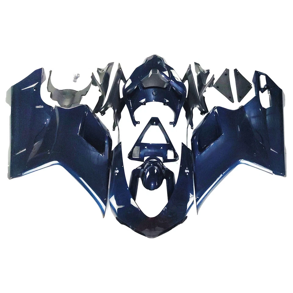 ABS Blue Bodywork For Ducati 1098 848 1198 2007 2008 2009-2012 Fairings Cowling - Image 1 of 4
