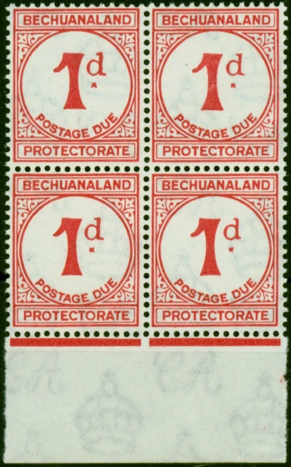 Bechuanaland 1932 1d Carmine SGD5 V.F MNH Block of 4 - Image 1 of 1