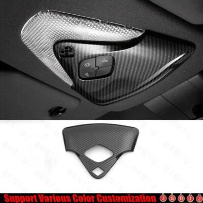2016-2022  For Toyota C-HR ABS Cabon Fiber Front Reading Light Switch Cover Trim Foto 1 de 4