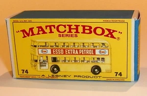 Matchbox Lesney No 74 Daimler Bus - Cream Livery - Empty Repro E Style Box - Picture 1 of 1