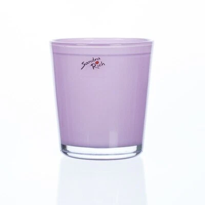 SANDRA RICH, Glas- ÜBERTOPF, ORCHID, Orchideenglas Glas 11x10cm. Flieder VIOLETT - Bild 1 von 2