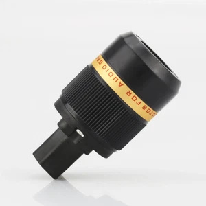 Viborg VF501G Pure Copper 24k Gold Plated 15A IEC AC Power IEC Plug Connector - Picture 1 of 5