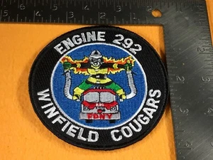 D1-36 NEW YORK FIRE DEPARTMENT PATCH - ENGINE 292 - WINFIELD COUGARS  - Bild 1 von 2