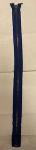 Used  Separating Zipper  Neon Blue 19" Long #5 - Picture 1 of 3