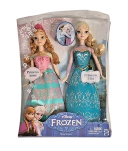 Disney Frozen Anna and Elsa Royal Sisters 12" Barbie Doll Figure 2013 in Box - Foto 1 di 18