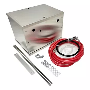 Battery Relocation Kit with Battery Box Universal Aluminum Race Off Road - Picture 1 of 4