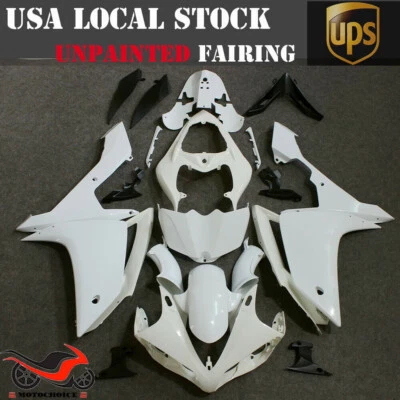 Unpainted Fairing Kit For Yamaha YZF R1 2007-2008 07 08 ABS Injection Bodywork Foto 1 de 4