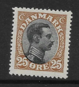 DENMARK SG146 1921 25o NEGRO Y MARRÓN MTD COMO NUEVO - Imagen 1 de 1