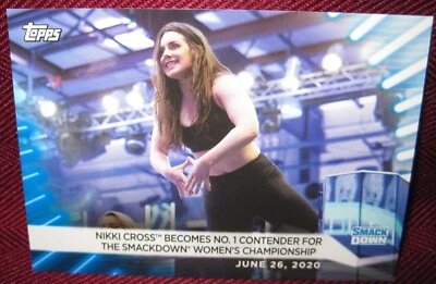 2021 TOPPS WWE WOMEN'S DIVISION #33 NIKKI CROSS BLUE 12/25 NM-MT - Image 1 of 2