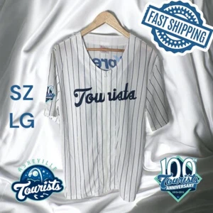 100th Anniversary MiLB Asheville Tourists Full Zip Promo Jersey Large FAST SHIP! - Picture 1 of 4