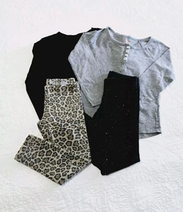 Cat & Jack and other Girls Clothes 2 tops and 2 leggings size 4-5 - Picture 1 of 17