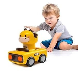 "Press & Go Animal Car Toy for Toddlers 6-18M – Baby Push Friction Vehicle" - Picture 1 of 9