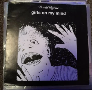 David Byrne 7" vinyl single record Girls On My Mind German 5439189857 SIRE - Bild 1 von 4