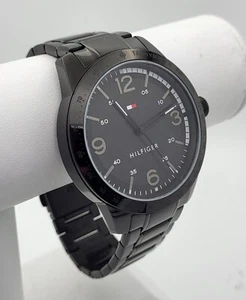 Tommy Hilfiger 1710471 Men's Black Stainless Steel Bracelet Watch 46mm - Picture 1 of 10