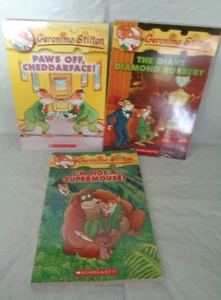 (3) Geronimo Stilton Softcover Books - # 6, 43, 44 Diamond - Cheddarface - Picture 1 of 1