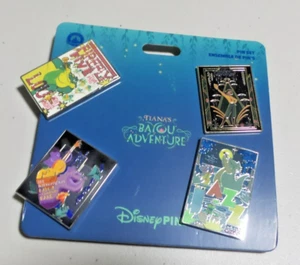 2025 Disney Parks Tiana’s Bayou Adventure Tiana, Louis & Critters 4 Pin Set NEW - Picture 1 of 1