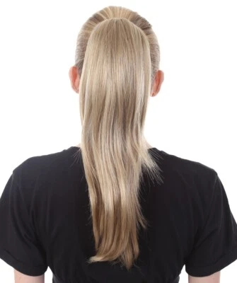 ESTILO Extensión de clip de mandíbula cola de caballo castaño rojizo recto para mujer adulta, ST-028 Foto 1 de 4