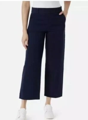 Pantalón corto para mujer Gloria Vanderbilt pierna ancha, azul marino, 8 Foto 1 de 4