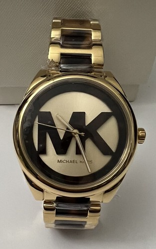 Orologio Nuovo Con Etichette Michael Kors MK7136 Janelle Da Bracciale Acciaio Inox Bicolore 42mm