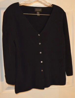 Spenser Jeremy Black Sweater Lightweight Knit Top Women's Size S Long Sleeve - Image 1 of 3