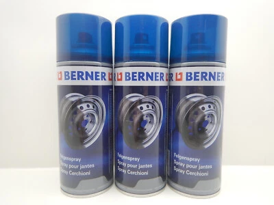 3x BERNER FELGENSILBER SILBER FELGE FELGENLACK LACK SPRAY 400ML SILBER METALLIC - Bild 1 von 3