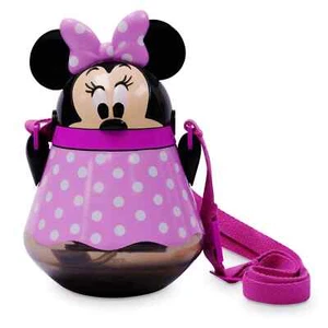 Child's Minnie Mouse Flip-Top Canteen Bottle with Buckle Strap New - Picture 1 of 5