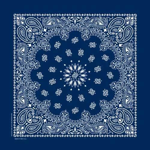 Carolina Creative BANDANAS BLUE W/HANG TAG & UPC