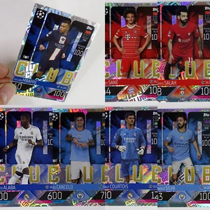Tarjetas individuales Match Attax 100 Club - Mbappé, Courtois, Salah, Sane, etc. - Imagen 1 de 22