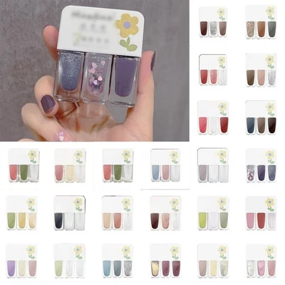 Juego de esmalte de uñas en gel de tres colores sin hornear secado rápido para regalo de Navidad mujeres Foto 1 de 4