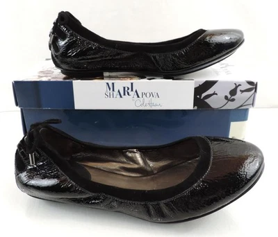 Zapatos planos de ballet Maria Sharapova de Cole Haan Air Bacara negros charol talla 5,5 Foto 1 de 4