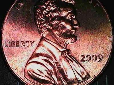 2009 Lincoln Penny error on Thumb - Image 1 of 2