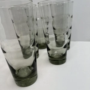 Vintage Libby Ripple grau 6,75" Tumbler Gläser 5er Set - Bild 1 von 10