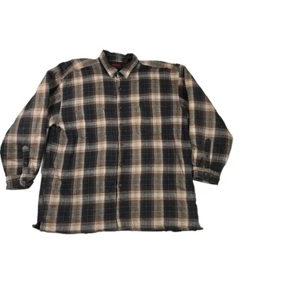 Jaqueta Wolverine Masculina Xadrez XXL Flanela Lã Forrada Roupa de Trabalho Grunge - Imagem 1 de 4