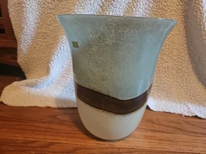Partylite Tranquility Hurricane RETIRED Large Seville Glass Candle Holder Vase - Picture 1 of 6