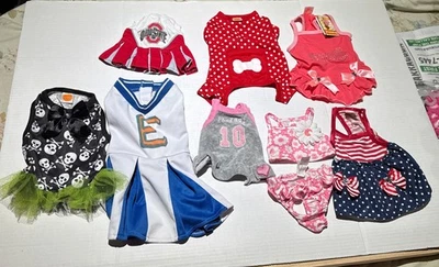 Vestidos Pequeños y Ex Pequeños Niña Perro Traje de Baño Cachorro Pequeño Trajes de Verano Lote de 9 Piezas Foto 1 de 4