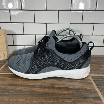SKECHERS Bobs Sport Squad Electromagnetic Womens 8 Shoes Charcoal Black Sneaker - Image 1 of 4