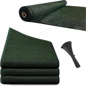 Telo Ombreggiante Verde H150Cm X 25 Metri +100 Fascette Omaggio Frangivista per - Foto 1 di 12