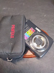 PENTAX Optio E60 10.1 MP Digital Camera Black With Case- tested Works - Picture 1 of 16