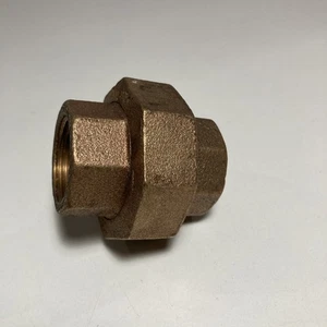 Tubo ottone rosso 1" unione estremità filettate 250 psi finitura ottone rosso classe 250 - Foto 1 di 14