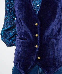 Joe Browns Women's Velour Waistcoat with Contrast Lining - Picture 1 of 37