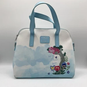 Loungefly Disney Alice In Wonderland Watercolor Satchel Purse We're All Mad Here - Picture 1 of 11