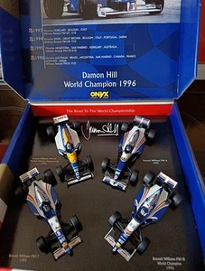 Set Campione del Mondo 1/43 Damon Hill - Williams Renault 1993-1996 Edizione Limitata - Foto 1 di 8