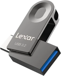 Lexar E32C 128GB Type-C USB Flash Drive, USB-A&USB-C 3.2 Gen 1 Dual Drive OTG 10 - Picture 1 of 12
