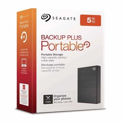 New factory sealed:Seagate Backup Plus Portable+ 5TB HDD - Image 1 of 3