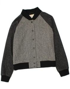 LEVI'S Womens Varsity Jacket UK 14 Medium Grey Colourblock Polyester CG15 - Picture 1 of 3