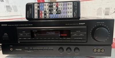 VINTAGE DENON AVR-2000 AV RECEIVER  CD, PHONO, TAPE, w/ CONTROL  MADE IN JAPAN! - Image 1 of 4