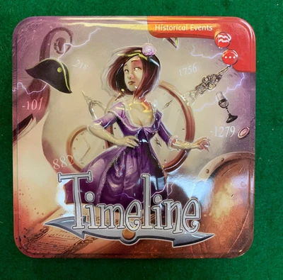 Timeline Historical Events Card Game Tin - 110 Cards - Complete. 2013 - Image 1 of 3