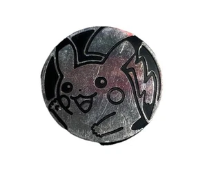 Pokémon Pikachu Moneda Coleccionable Juego de Cartas Coleccionables Juego de Cartas Coleccionables Abatible Plata Reflectante - Imagen 1 de 2